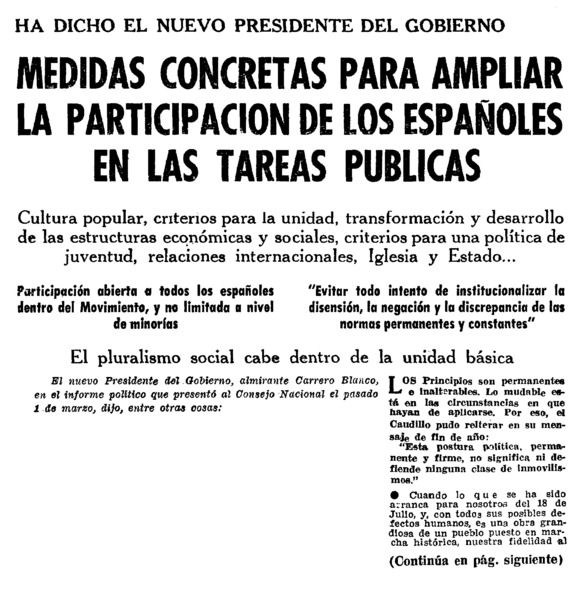 Medidas concretas para ampliar la participación de los españoles en las