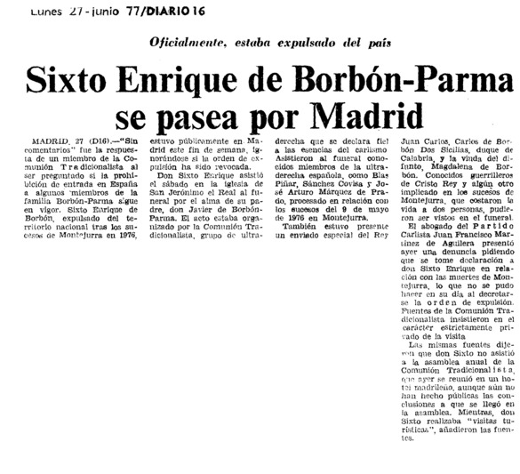 Sixto Enrique de BorbónParma se pasea por Madrid Archivo Linz de la