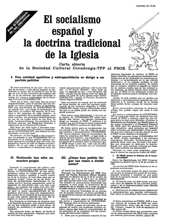 El socialismo español y la doctrina tradicional de la Iglesia - Archivo  Linz de la Transición española | Fundación Juan March