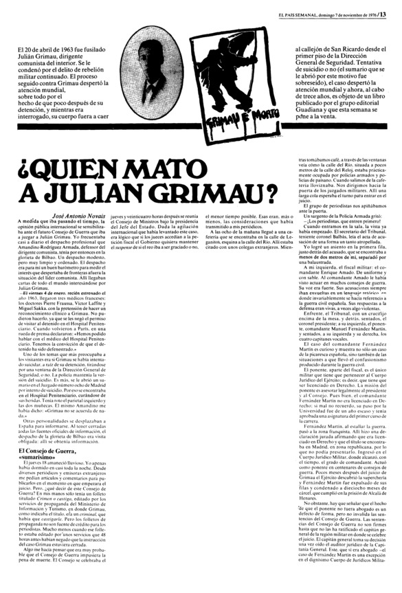 ¿Quién mató a Julian Grimau? - Archivo Linz de la Transición española ...