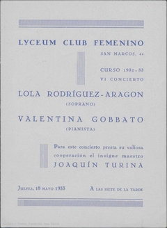 Archivo Joaquín Turina - Buscador | Fundación Juan March